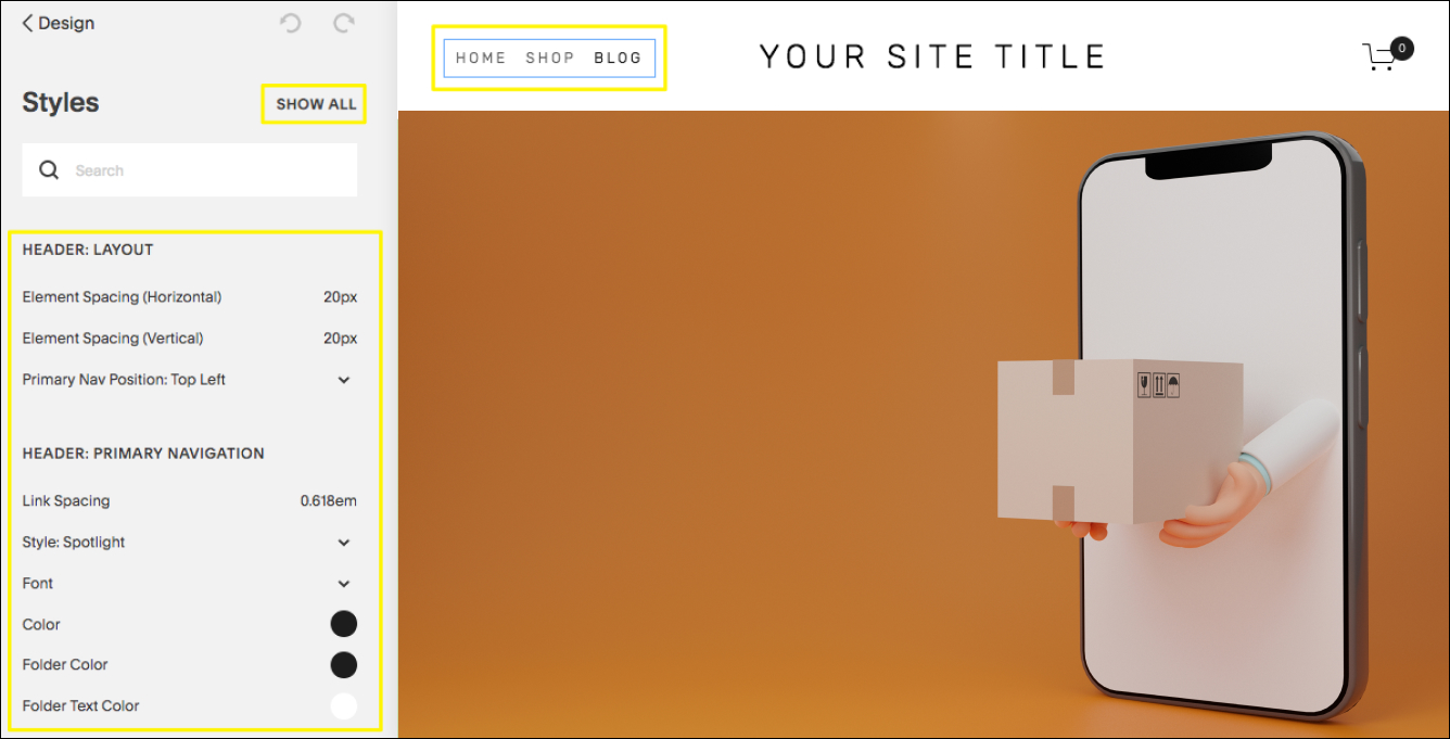 Squarespace Editor
