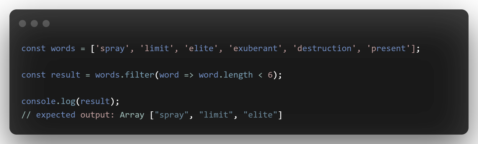 Array Filter Example