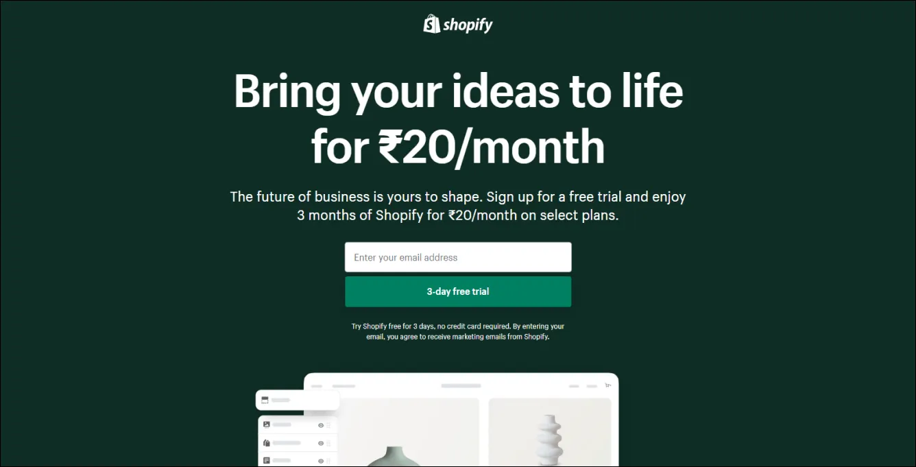 Shopify Free Trials
