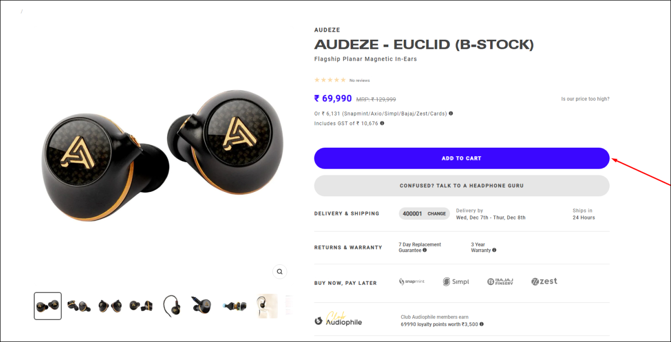 Add to Cart CTA
