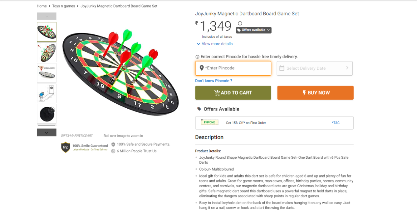 Product Pages Optimization