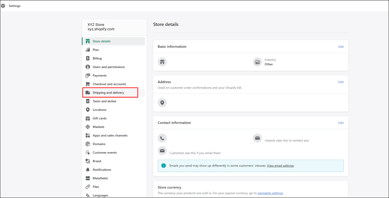 Shipping and Delivery on Shopify