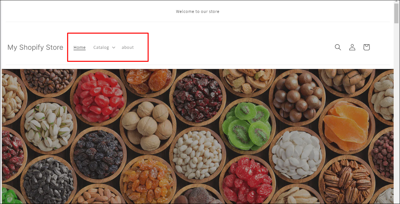 Navigation Bar on Shopify Store
