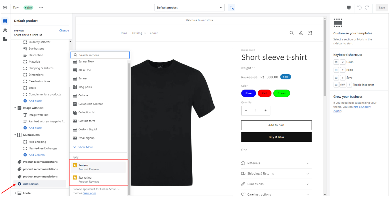 Shopify Add Reviews
