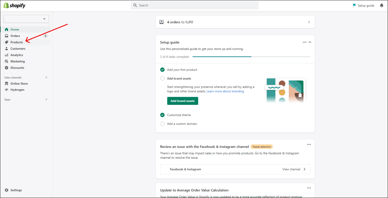 Shopify Products