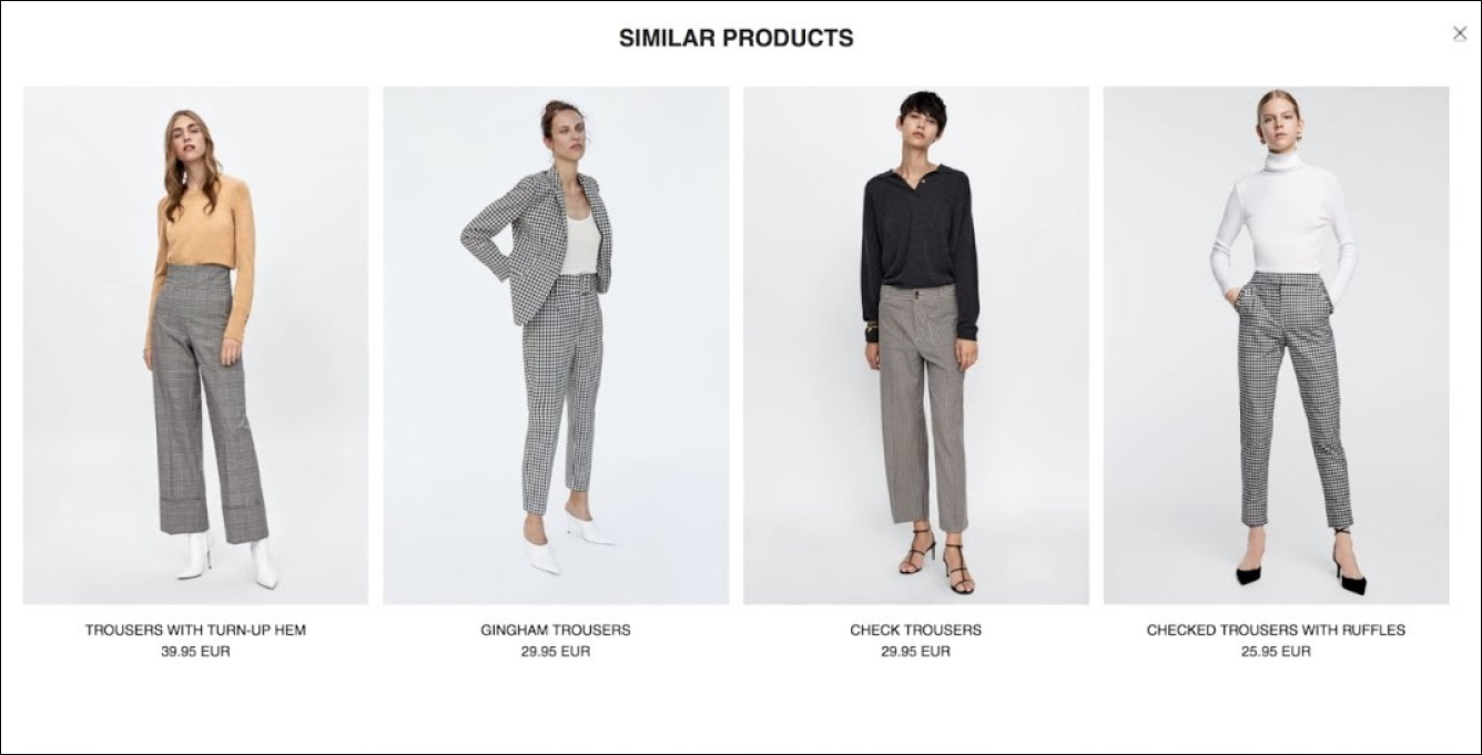 Similar Product Recommendations Example