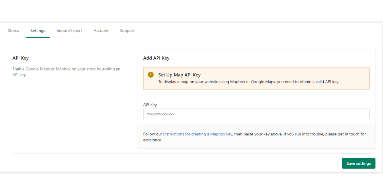Add API Key to App