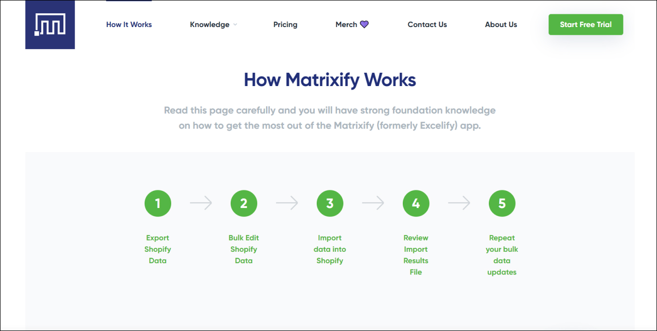 Matrixify App