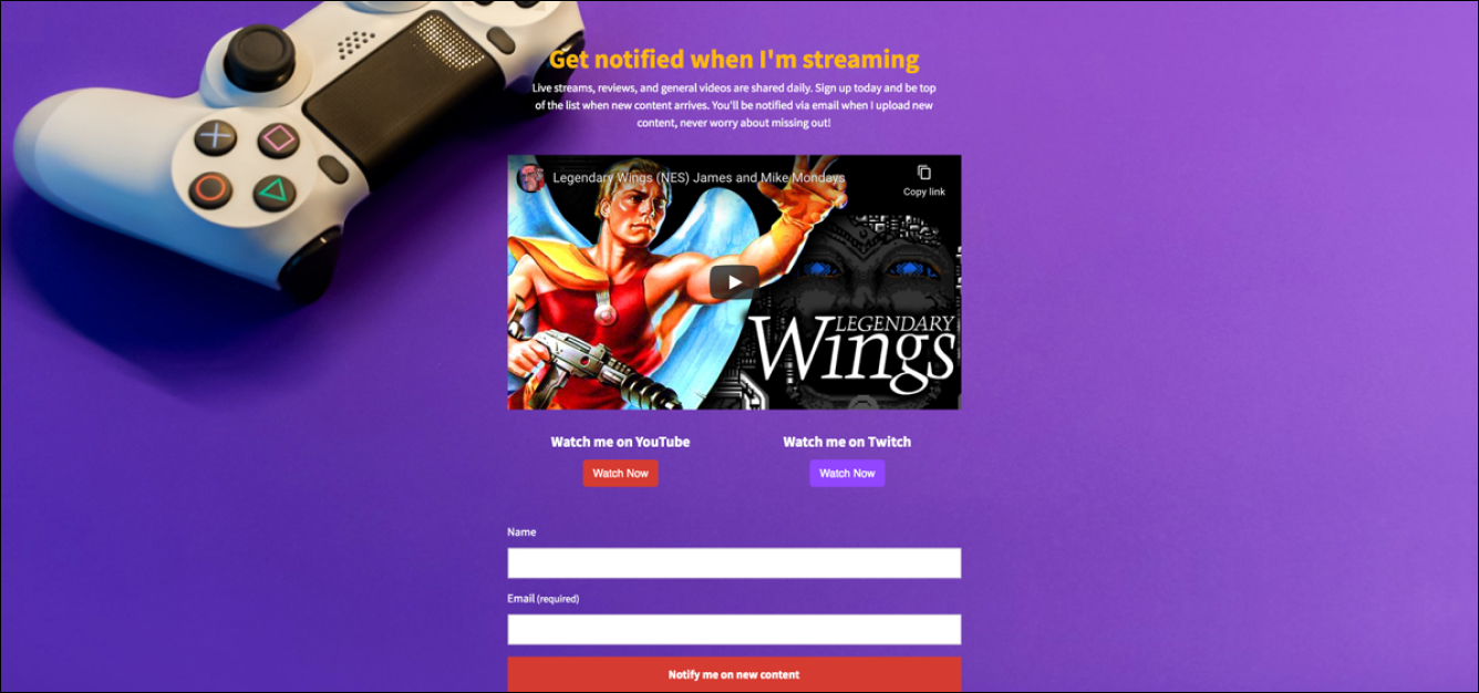 Add Videos to landing page