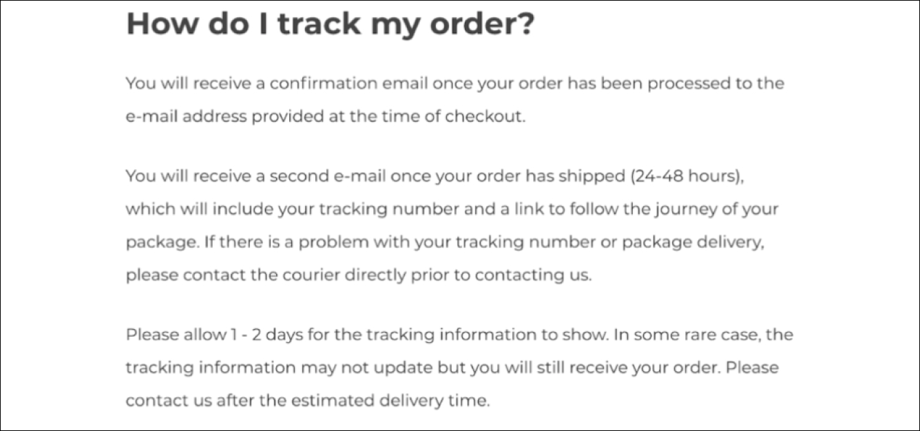 Package Tracking