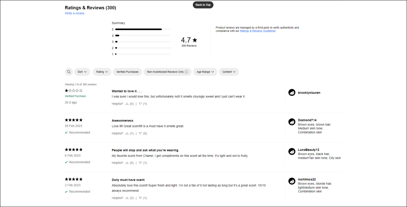 Product Reviews