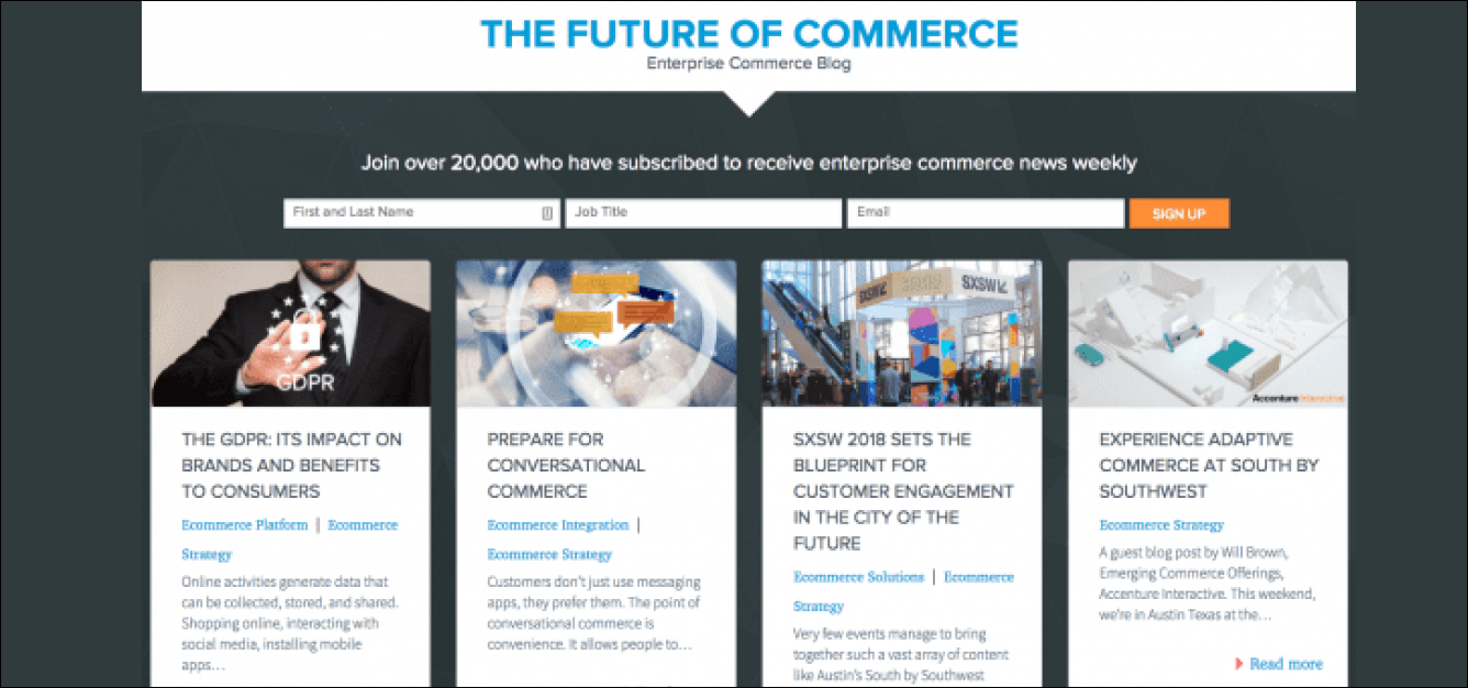 Shopify Blog Page