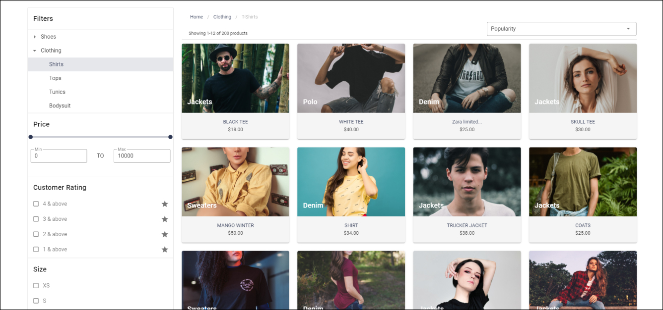 Shopify Collection Page