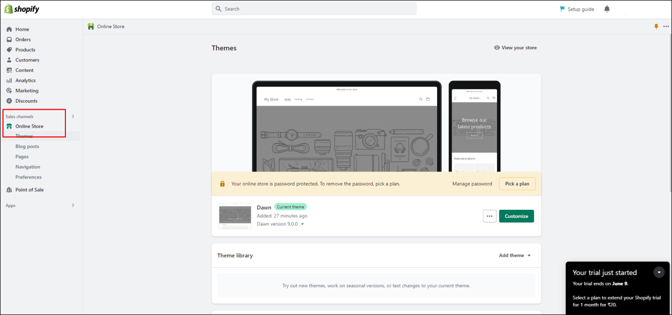 Shopify Online Store
