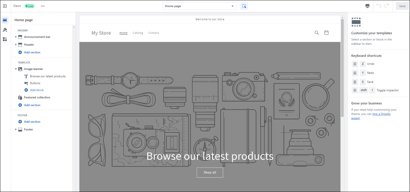 Shopify Theme Customize